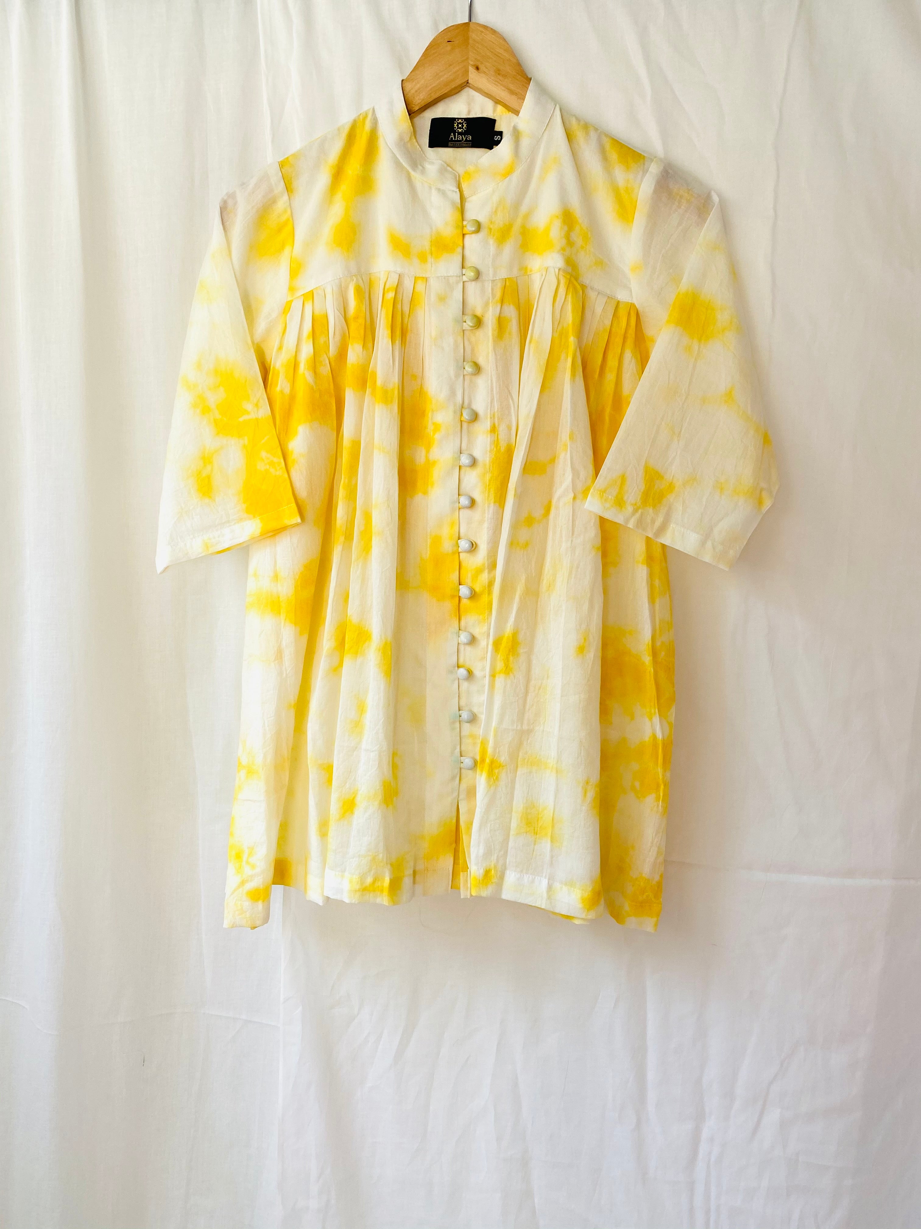 Buy Men Yellow Regular Fit Formal Half Sleeves Formal Shirt Online - 450598  | Peter England
